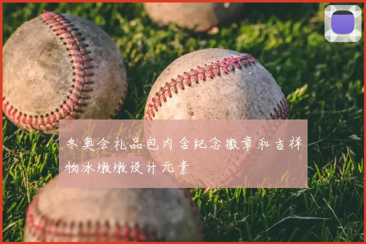 冬奥会礼品包内含纪念徽章和吉祥物冰墩墩设计元素