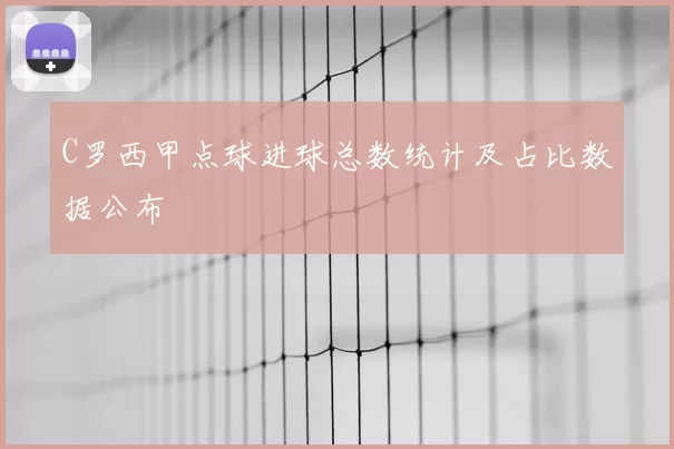 C罗西甲点球进球总数统计及占比数据公布